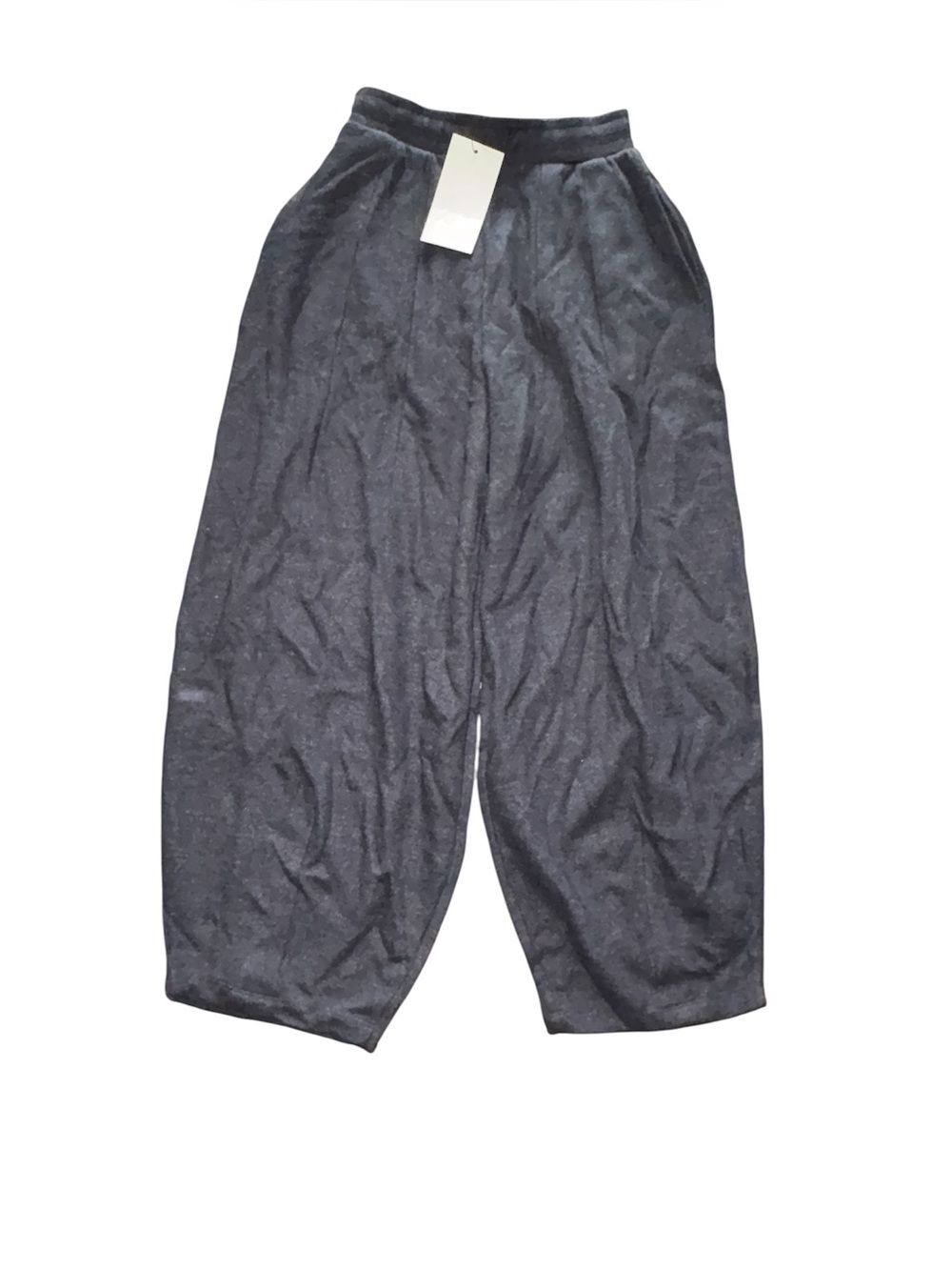 Zara Charcoal Gray Cropped Balloon Pants Size Small NWT